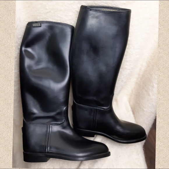 NWOT Aigle Coupe Saumur rain boots. Size 36 - Picture 6 of 11